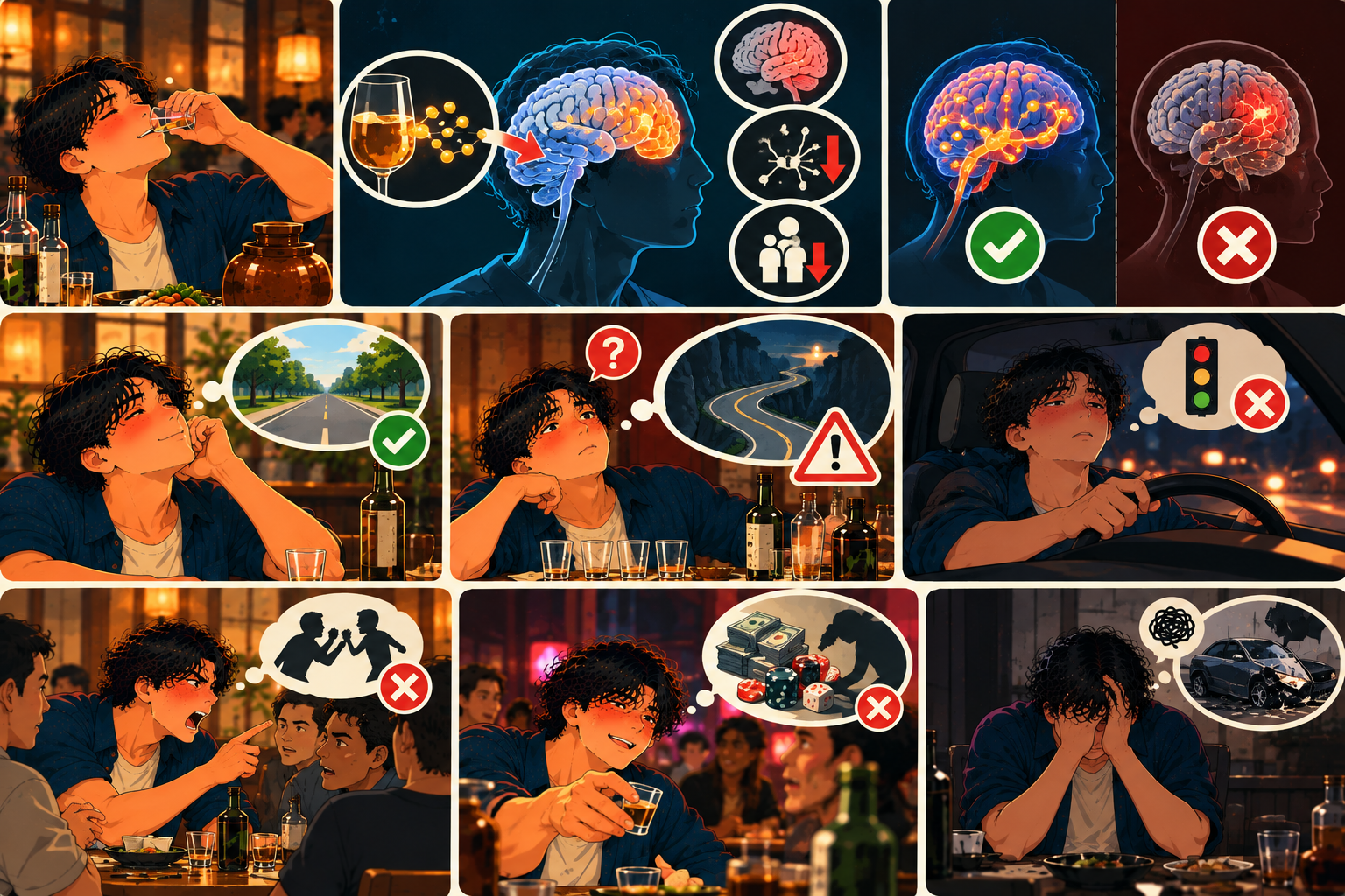 Vì sao uống rượu làm giảm khả năng phán đoán?