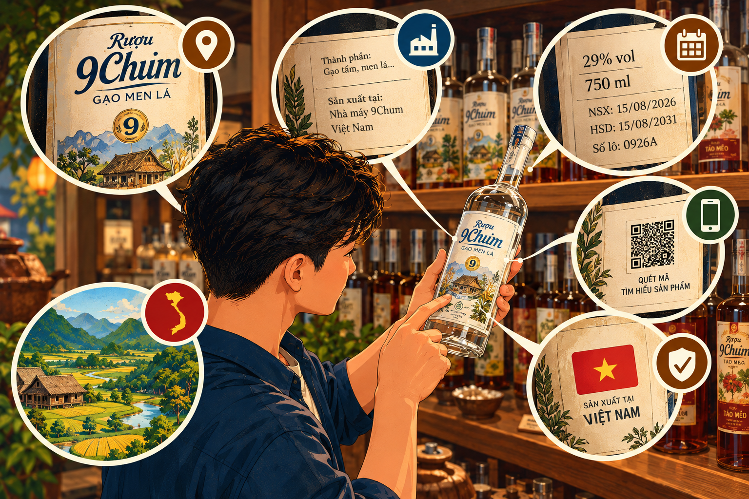 Cách đọc thông tin trên nhãn chai rượu: Cẩm nang nhận biết rượu chuẩn từ A đến Z